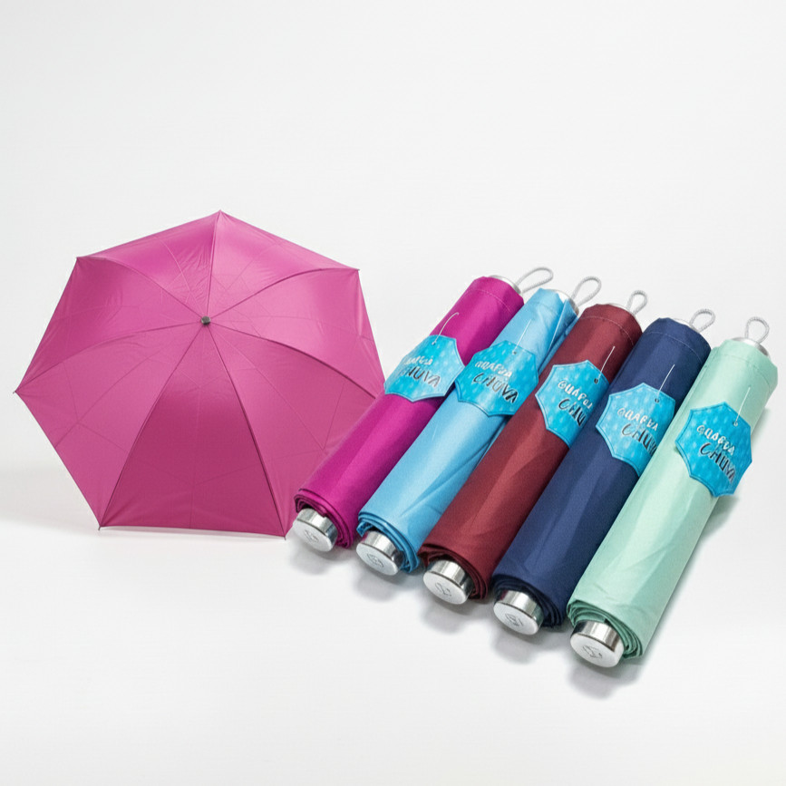 Sombrinha Solar Proteção UV e Resistência Para Sol ou Chuva