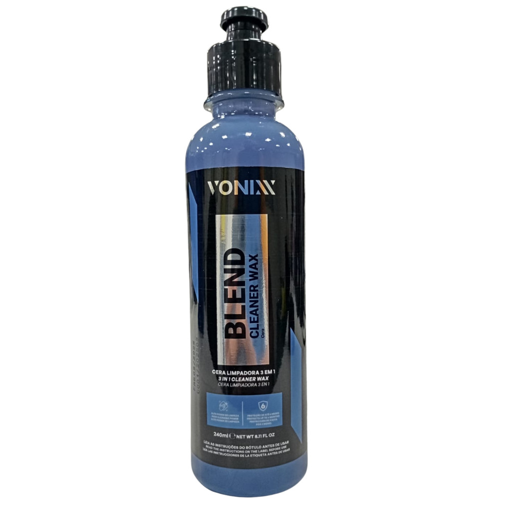 Cera Automotiva Blend Cleaner Wax de Carnaúba Vonixx 240ml em Oferta na Shopee