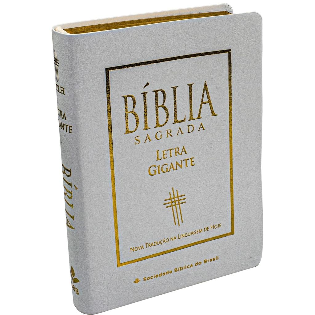Bíblia Sagrada NTLH | Letra Gigante | Índice | Couro | Branca