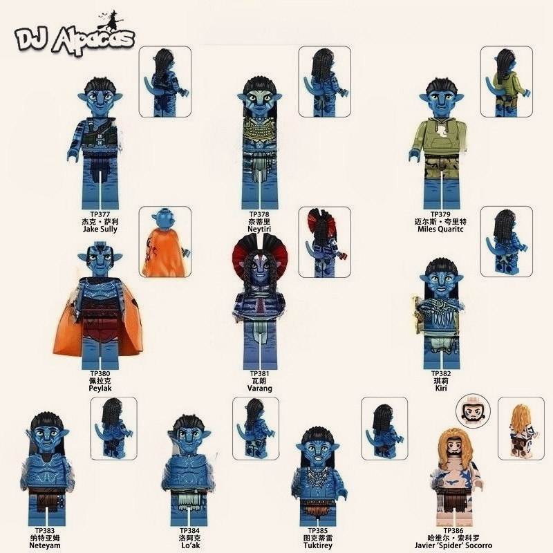 Blocos De Construção Figuras Brinquedo Colecionável TP377 TP378 TP379