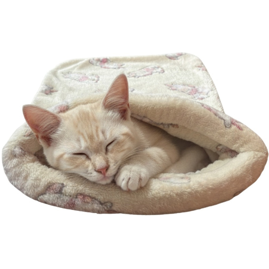 Caminha Toca Para Gatos 60x40cm  Saco De Dormir Soft Cama Confortável em Oferta na Shopee