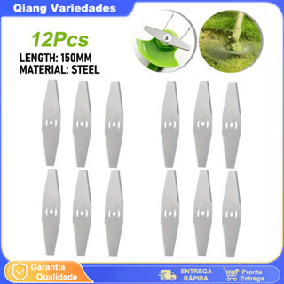 Kit 12 Peças Lâminas De Cortador De Grama Aparador De Bermas em Oferta na Shopee