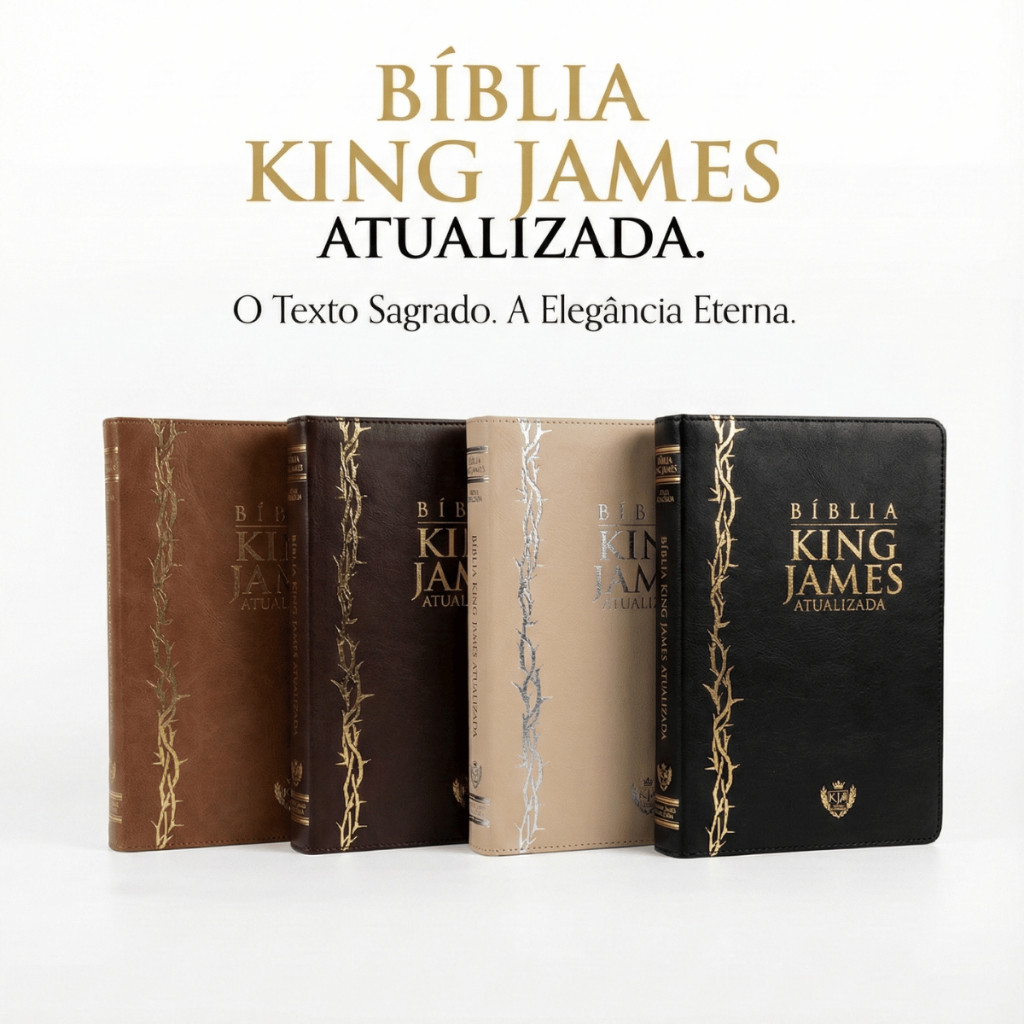 Bíblia King James Atualizada KJA Slim Luxo Compacta Cores Lancamento