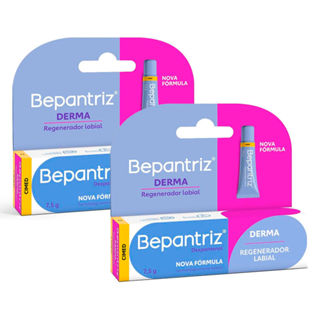Kit 2 Bepantriz Derma Regenerador Labial com 7,5ml em Oferta na Shopee