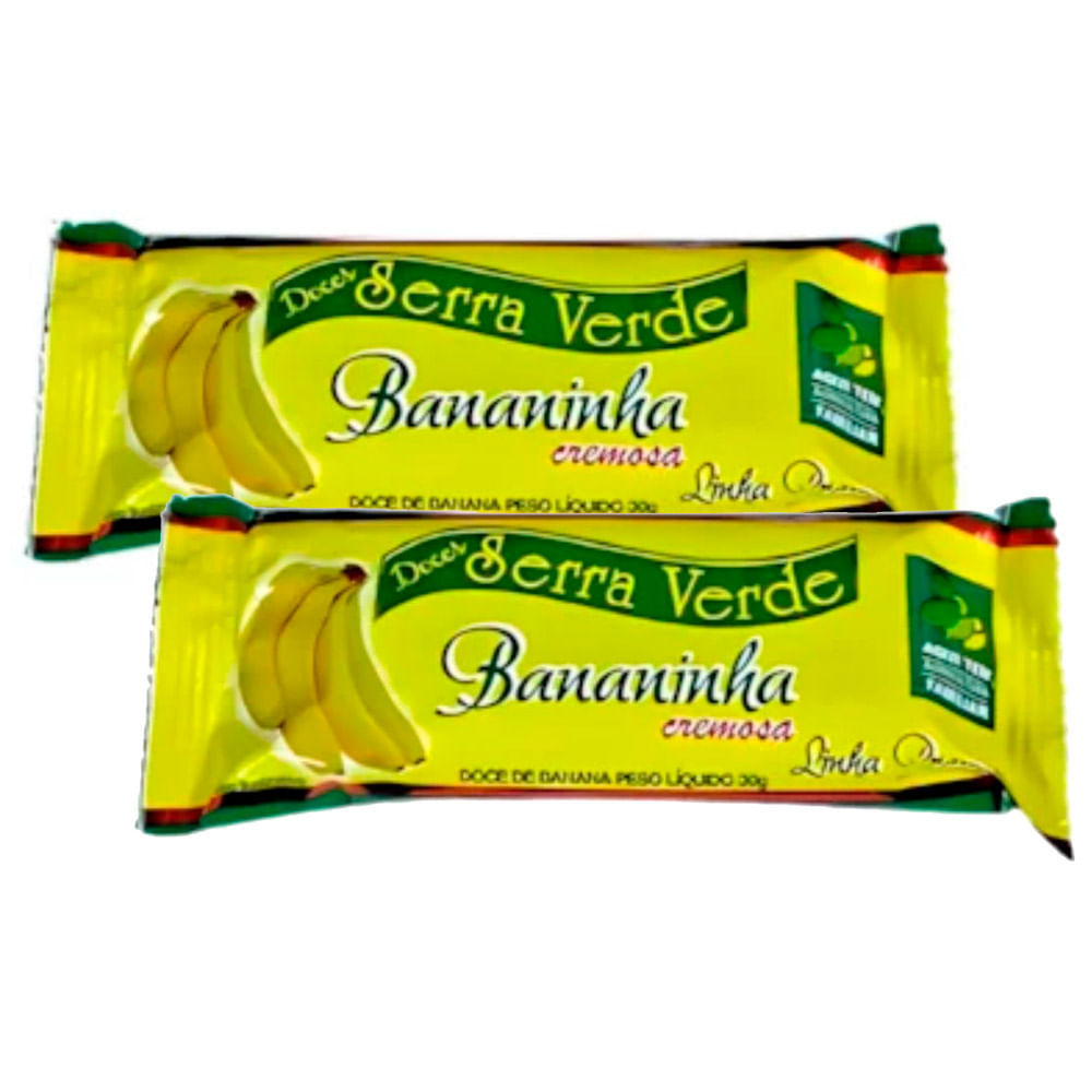 Kit 2 Bananinha Cremosa Serra Verde 30g