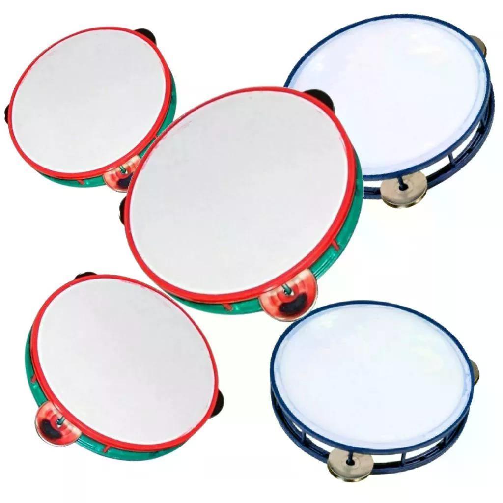 Kit 10 a 35 Pandeirinhos / Pandeiros Infantil – Instrumento Musical Brinquedo Festa