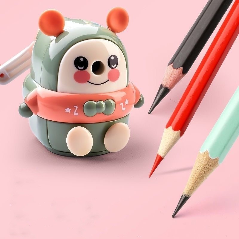 Apontador De Lápis Manual De Ursinho Para Escola/Estudantes/Papelaria/Desenho em Oferta na Shopee