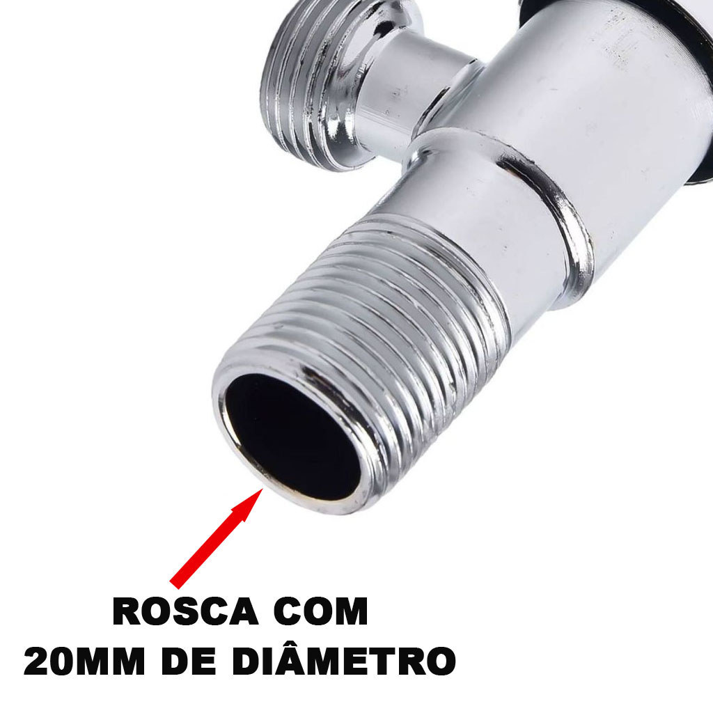 Registro para Ducha Higiênica Metal Parede – Alavanca 1/4 de Volta