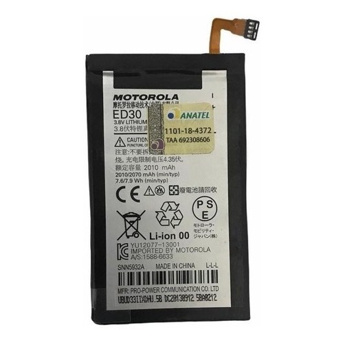 Bateira Para Moto G2 Xt1068 Xt1069 Ed30 Retirada Envio Ja
