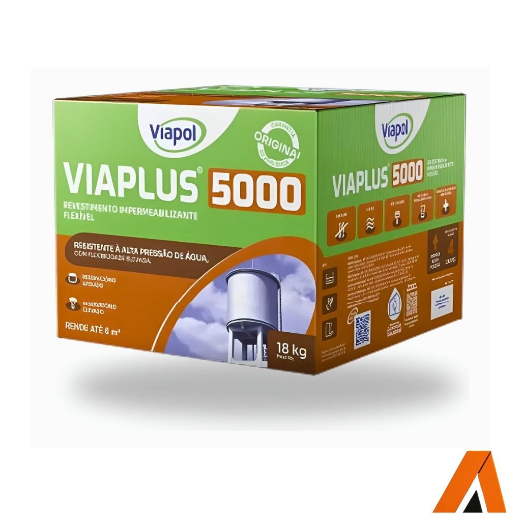 Viaplus 5000 Impermeabilizante Flexível Viapol 18kg em Oferta na Shopee