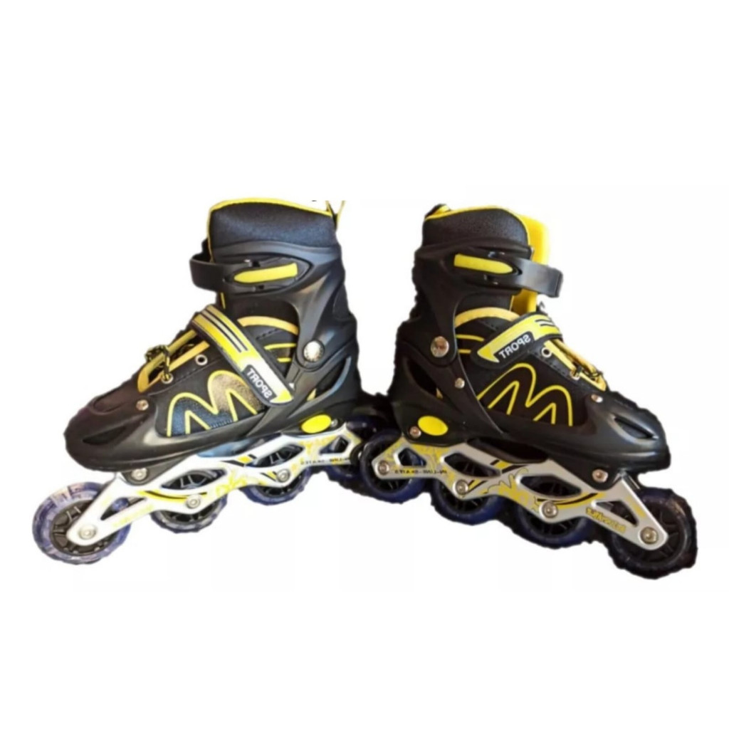 Patins Roller In Line 4 Rodas Motion Com Trava Tamanho Ajustável Led