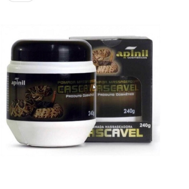12 Unidades Gel Massageador cascavel Apinil Pote 240g