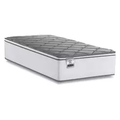 Colchão Solteiro Molas Com Pillow Max Force 88x188x27cm Branco/Cinza Inducol - Suporta Até 200 Kg