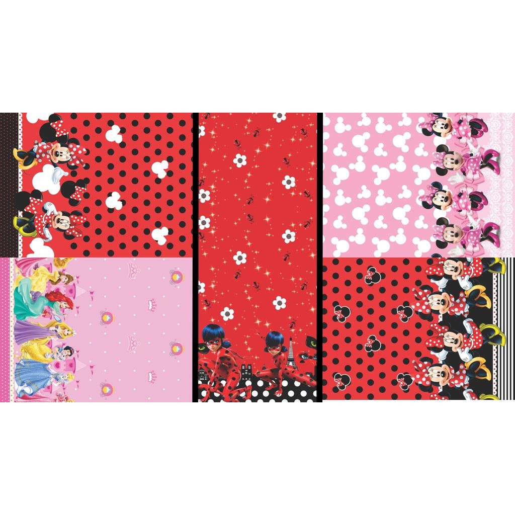 Tecido Tactel Temático 2 Barrado 100% Poliéster Sublimação Vestidos Mesa Para Festa Aniversário em Oferta na Shopee