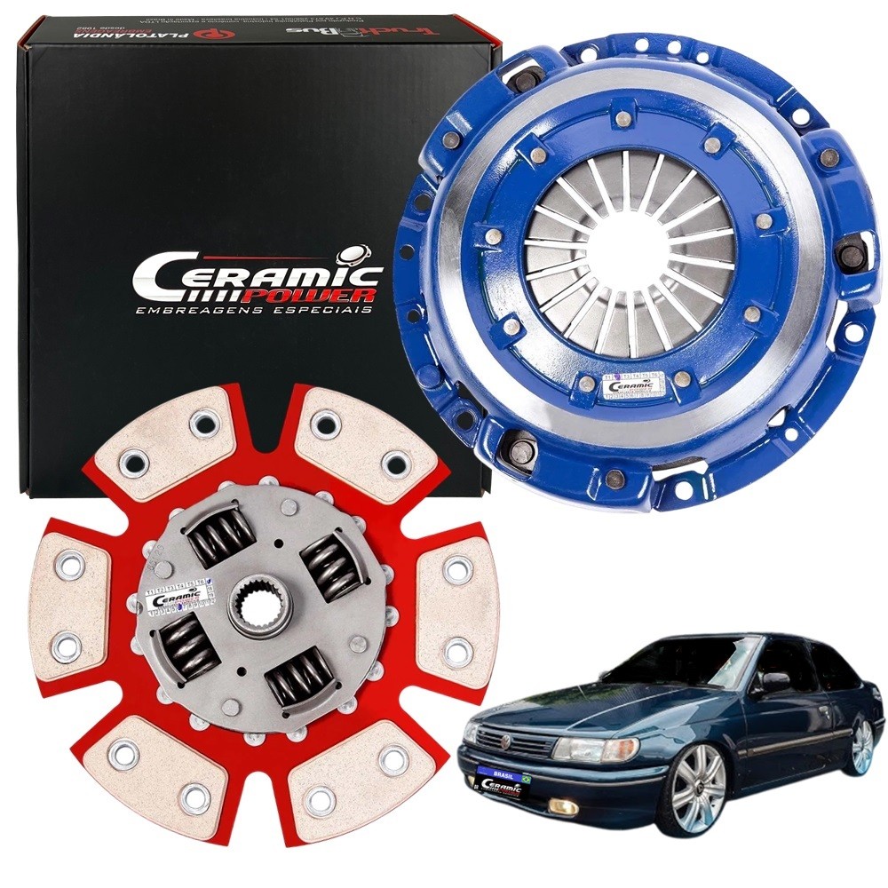 Kit Embreagem Cerâmica 980lb Escort Logus Pointer Ap 1.8 2.0 Ceramic Power