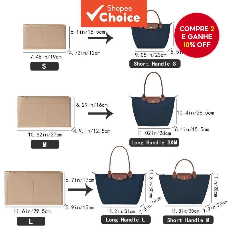  Organizador de Bolsa Nova 2025 Porta-Moedas de Feltro para Mulheres Estojo de Maquiagem Bolsa de Armazenamento Tote