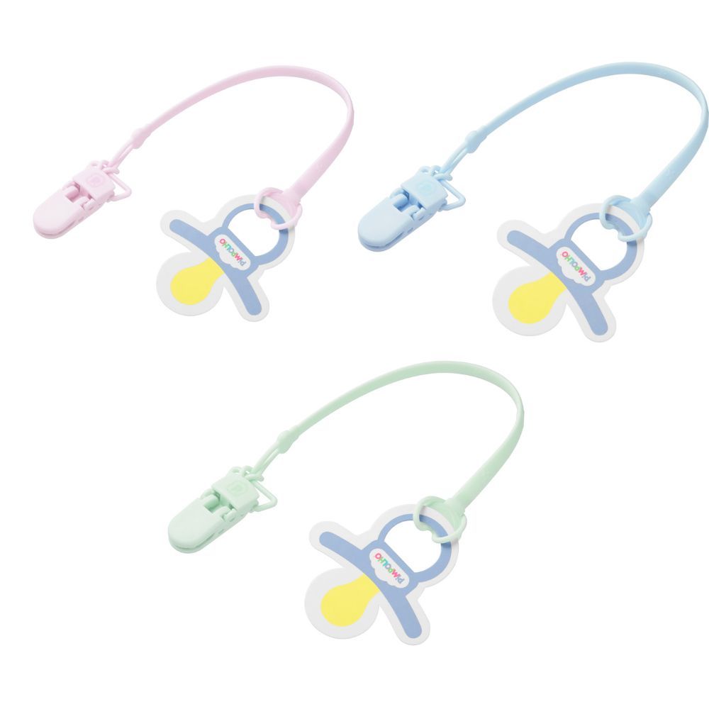 Kit 2 Prendedor de Chupeta 30cm de Silicone Bebe Pimpolho