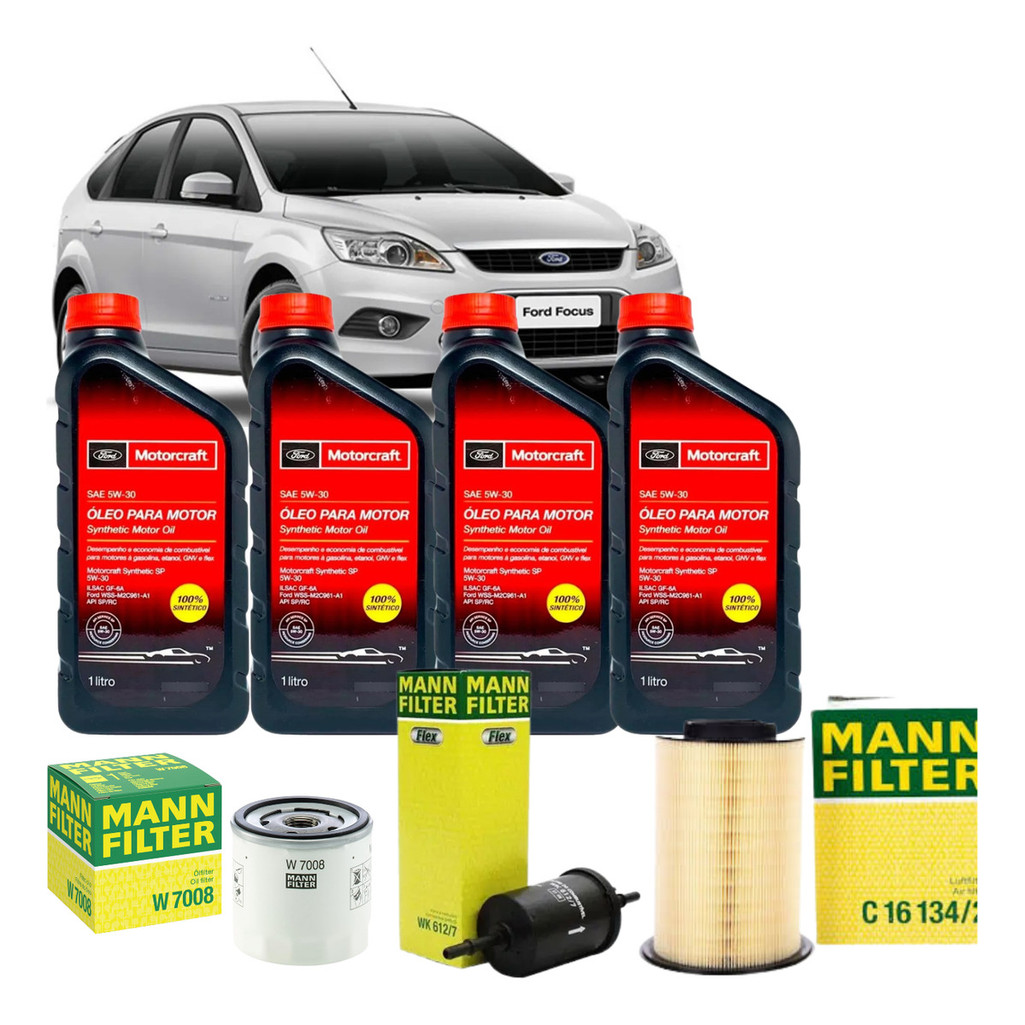 Kit Troca Óleo 5w30 Original Ford Focus 1.6 2010 2011 A 2013