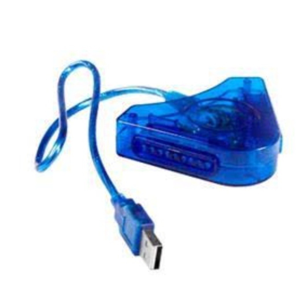 Adaptador Usb Duplo Para Controles Ps2 E Ps1 Ligue No Pc Cabo, adaptador ps2 para usb Envio Imediato
