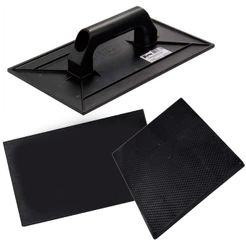 Desempenadeira Plástica Profissional GERPLAST 22X34cm Lisa Ou Estriada A Escolha