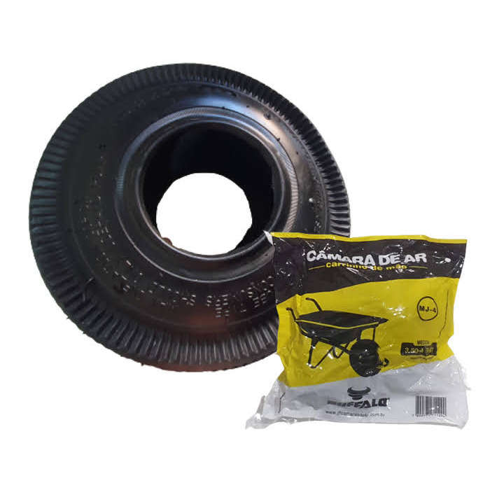 Pneu Quadriciclo Skate Motorizado Buggy 4.10 X 3.50-4 Aro 4 + Câmara Ar Aro 4