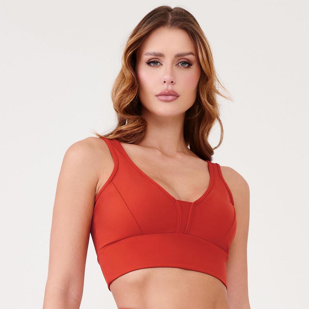 Top Basics Terracota Van Gogh Poliamida Com Bojo em Oferta na Shopee