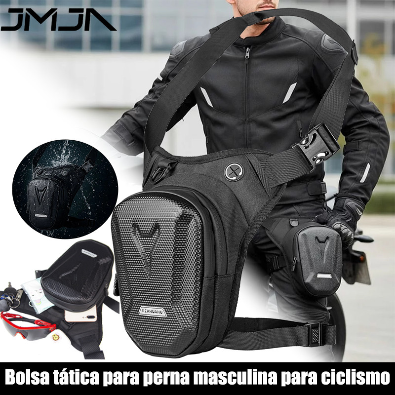 JMJN Bolsa De Perna Para Motocicleta Viagem Tática À Prova D'água Multifuncional