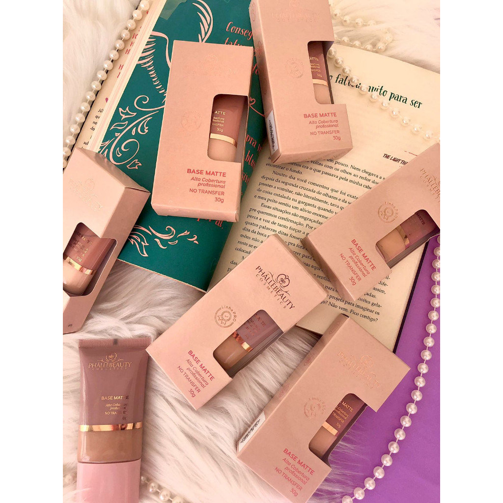 BASE MATTE ALTA COBERTURA PROFISSIONAL 30G - PHÁLLEBEAUTY