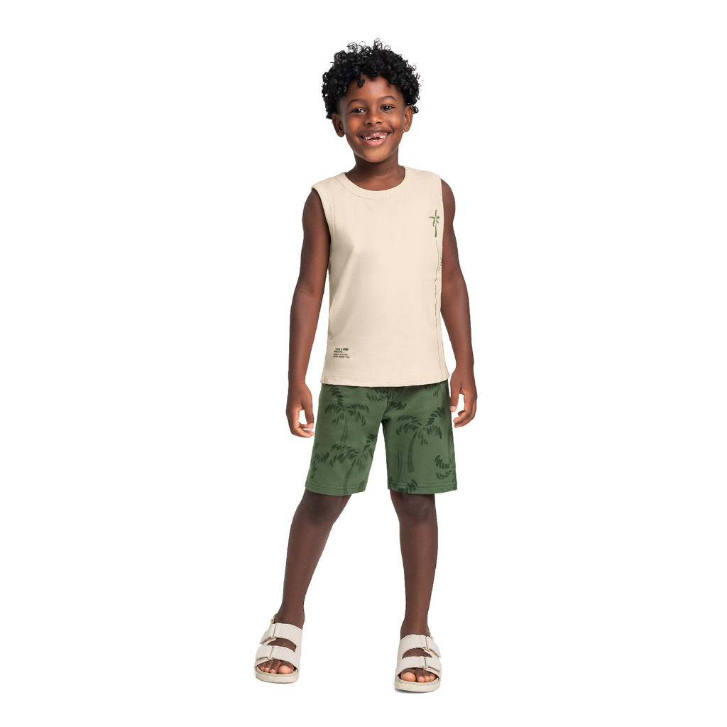 Conjunto Regata Bermuda Tropical Bee Loop em Oferta na Shopee