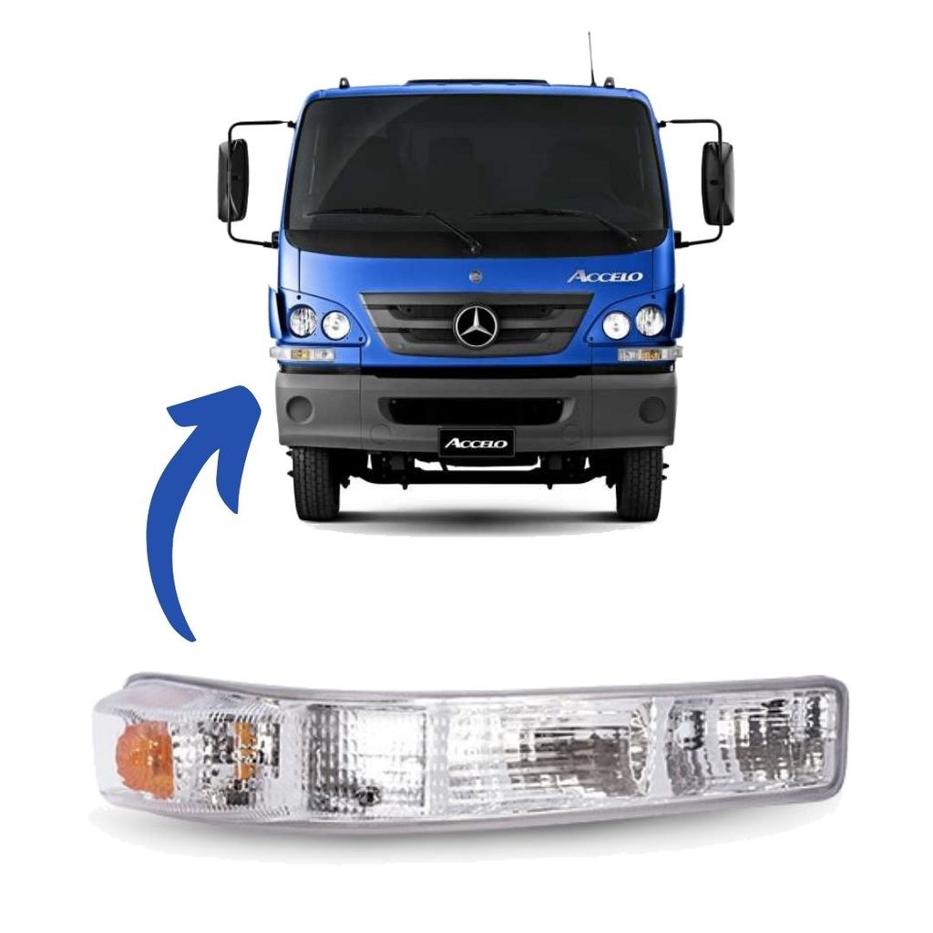 Lanterna Sinaleira Seta Frontal Caminhão Mercedes Benz Accelo Lado Direito