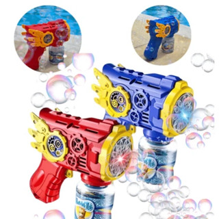 Brinquedo pistola lança bolha de sabão automática ASAS com led ou Máquina De Bolhas de Sabão 10 Furos. em Oferta na Shopee