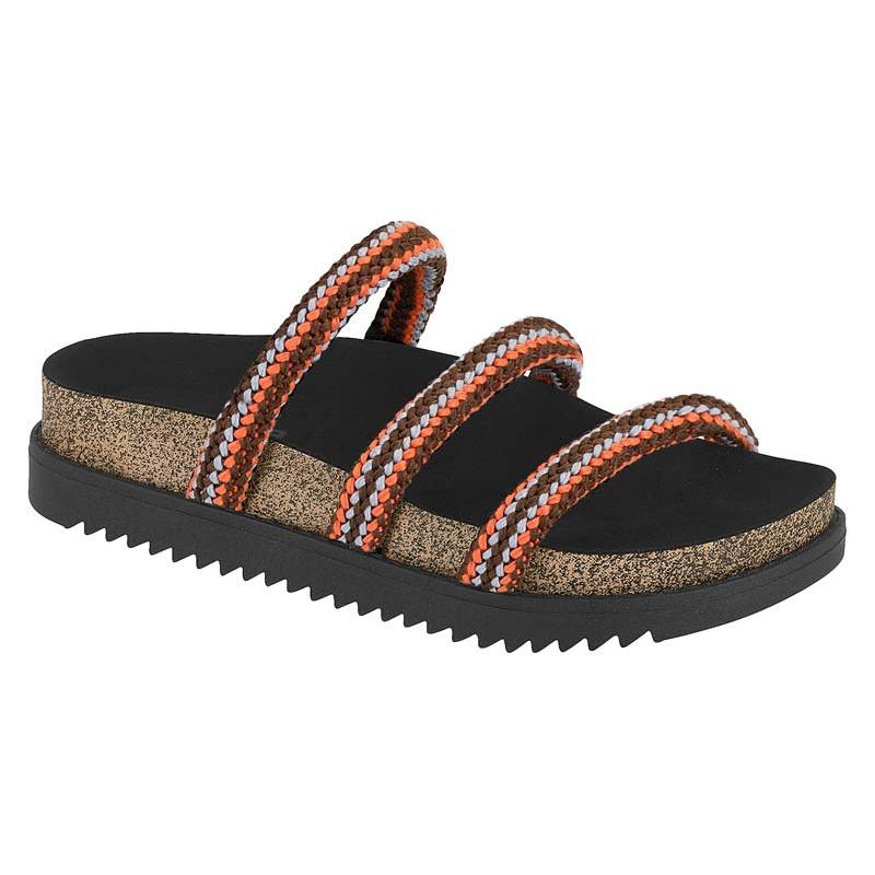 Sandalia Feminina Casual Papete Confortável Moleca Original em Oferta na Shopee