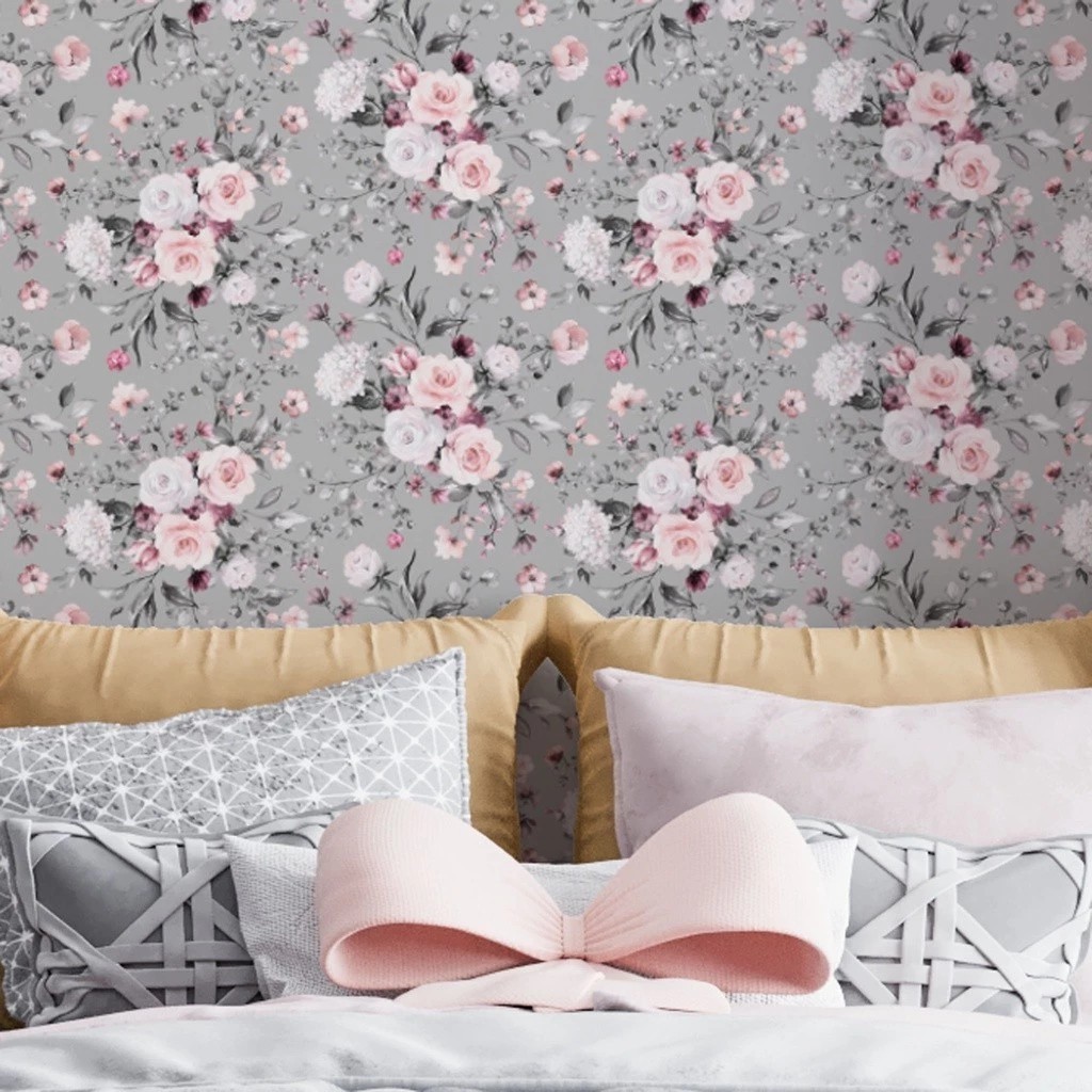 Papel de Parede 3D Floral 5 METROS x 45CM Adesivo Autocolante para Sala, Quarto em Oferta na Shopee