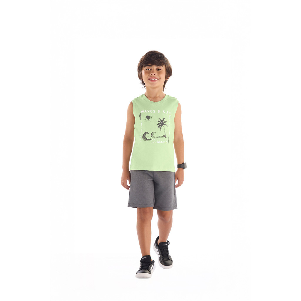 Conjunto Regata Estampada Bermuda Quimby