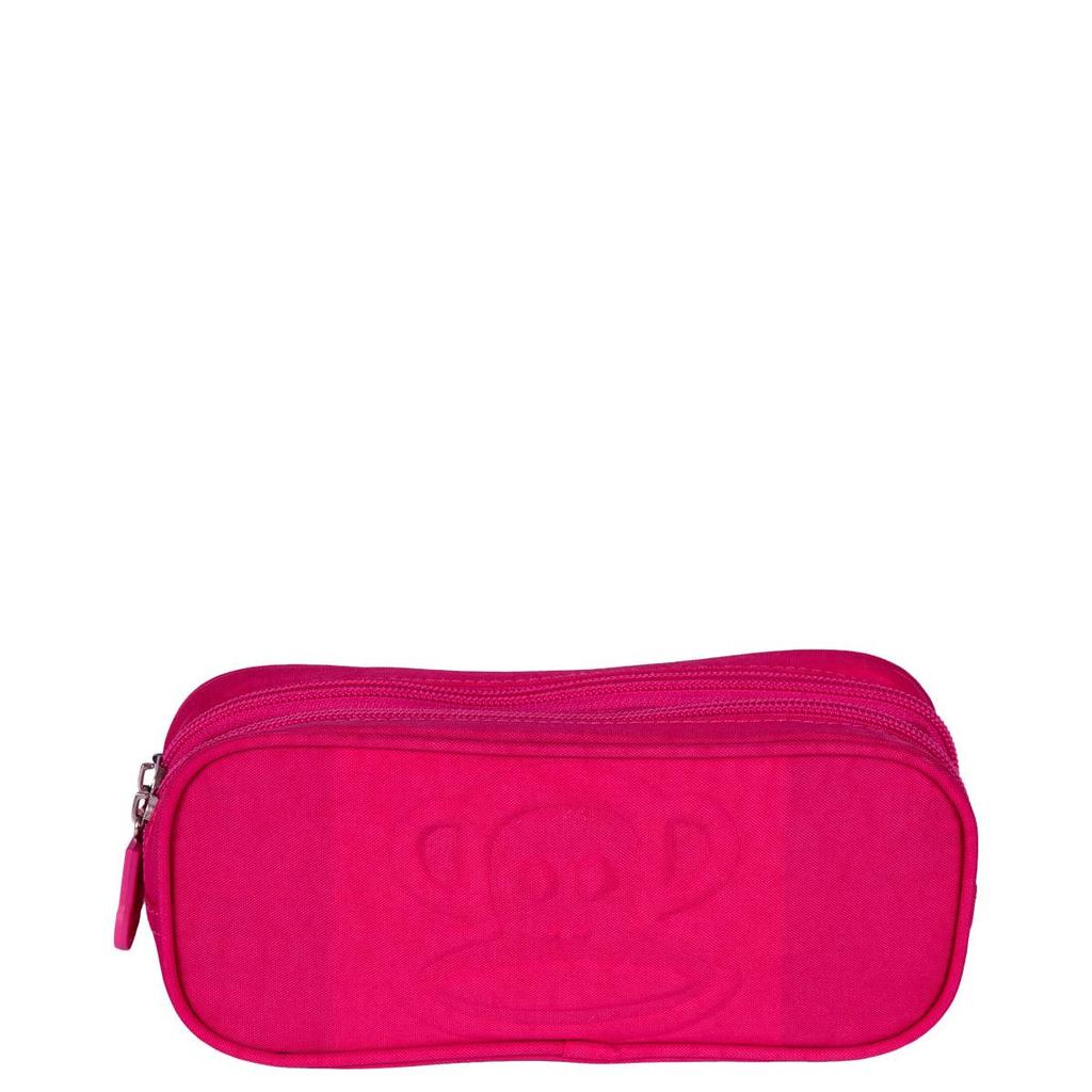 Estojo 2 Compartimentos Paul Frank Classics - Dark Rosa - Pink em Oferta na Shopee