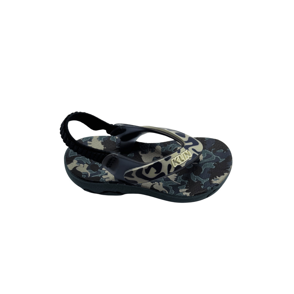 Chinelo Infantil Klin Acqua Print Azul Camuflado