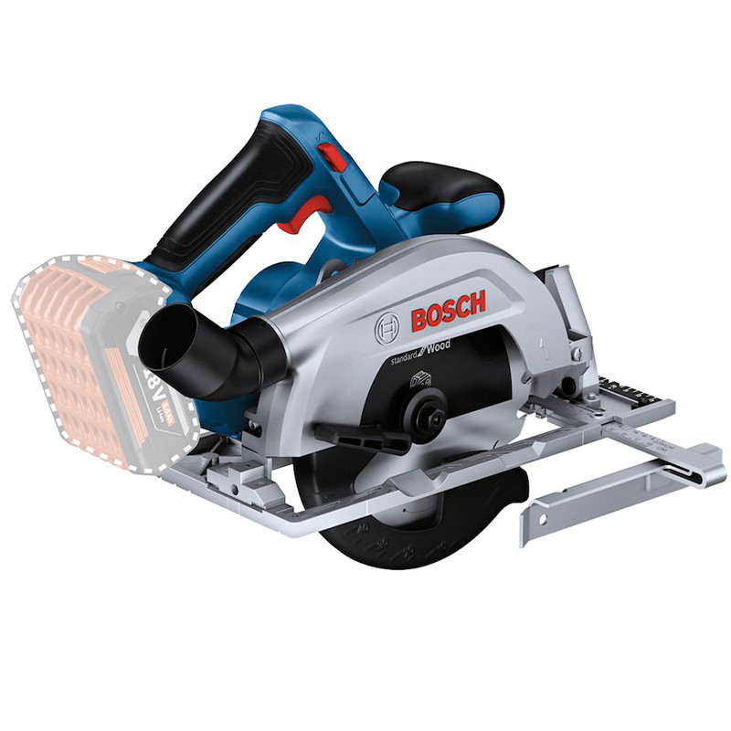 Serra Circular 6.12" a Bateria 18V GKS 185-LI Bosch com 2 Bateria 4Ah 18V e Carregador Bivolt