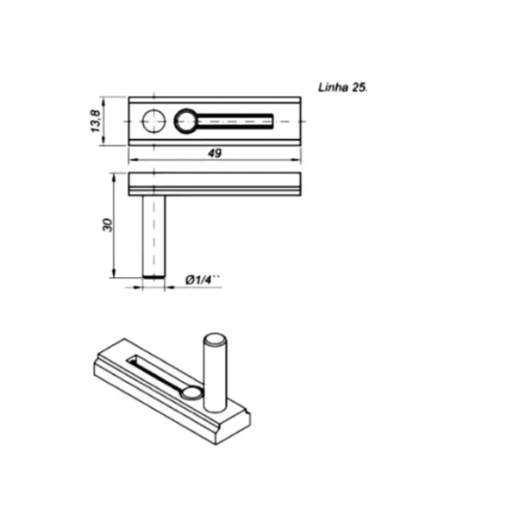 GUIA DESLIZANTE FREIO PARA JANELA MAXIM-AR LINHA 25 COM REGULAGEM PATIN NYL-086 PRETO KIT 2 UN