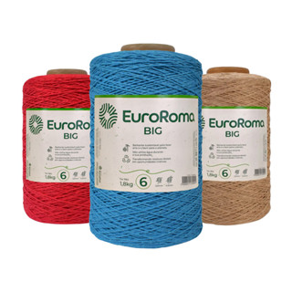 BARBANTE EUROROMA BIG N°6 1830m 1,8Kg - EUROROMA - Fio Médio Crochê Tapete Decoração Artesanato em Oferta na Shopee