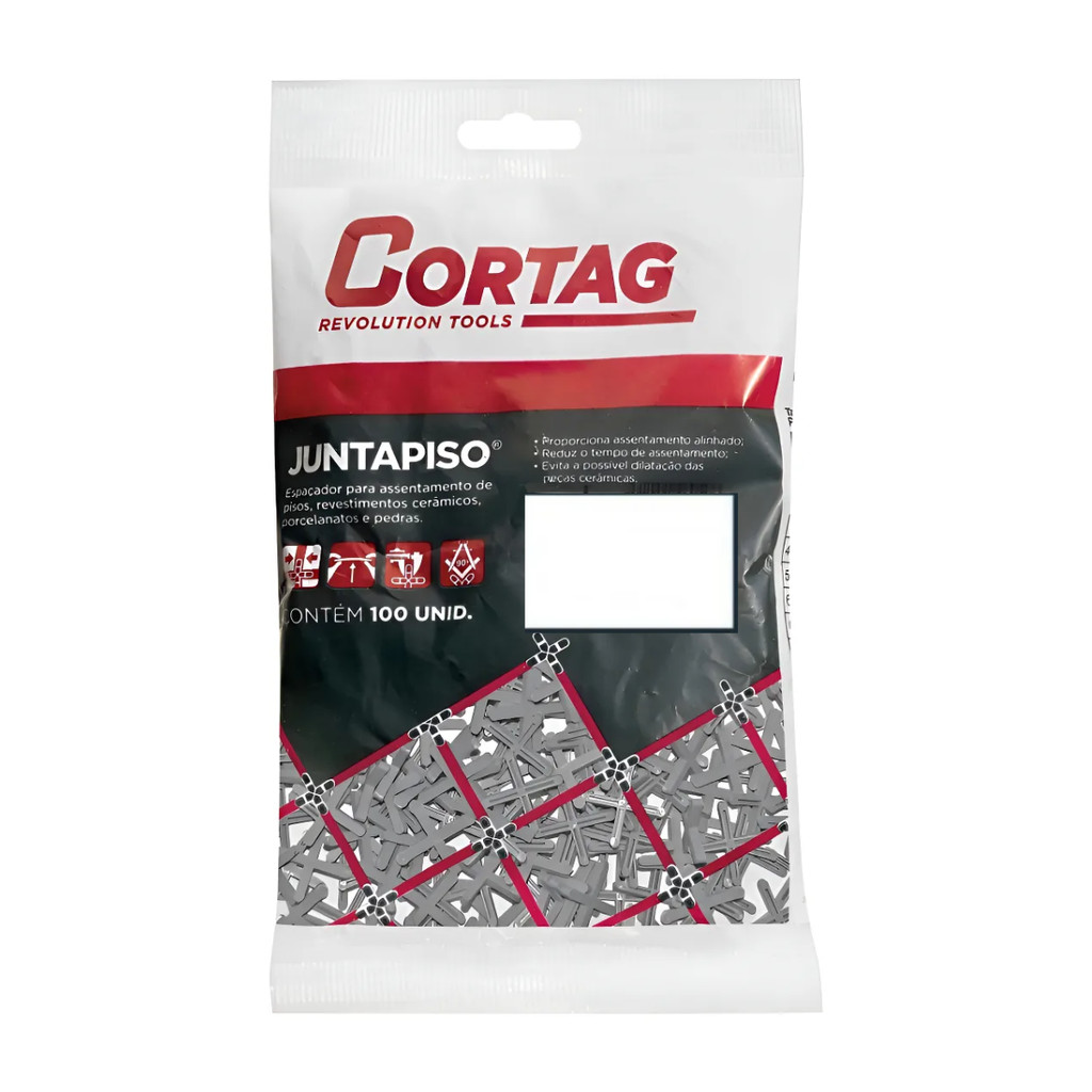 Kit 1000 Niveladores Espaçador Piso Azulejo Alinhador Cortag