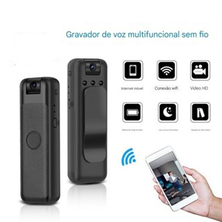 Mini câmera Portátil HD 1080P Do Projeto Grampo Traseiro WiFi visualização Remota Gravadores de vídeo em Oferta na Shopee