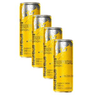 Kit 4 Energético Red Bull Tropical 250ml em Oferta na Shopee