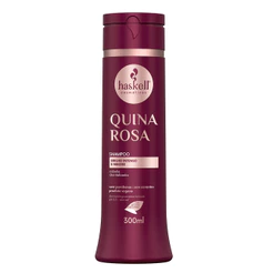 Shampoo Quina Rosa 300ml Haskell | Revitalização suave para cabelos opacos e sem vida