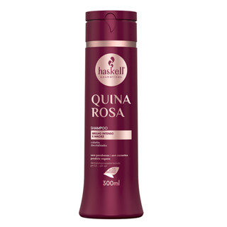 Shampoo Quina Rosa 300ml Haskell | Revitalização suave para cabelos opacos e sem vida em Oferta na Shopee