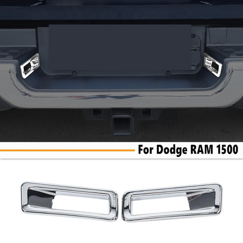 Guarnição Da Lâmpada Placa Traseira Do Carro Para Dodge Ram 1500-2025 Acessórios Cromados