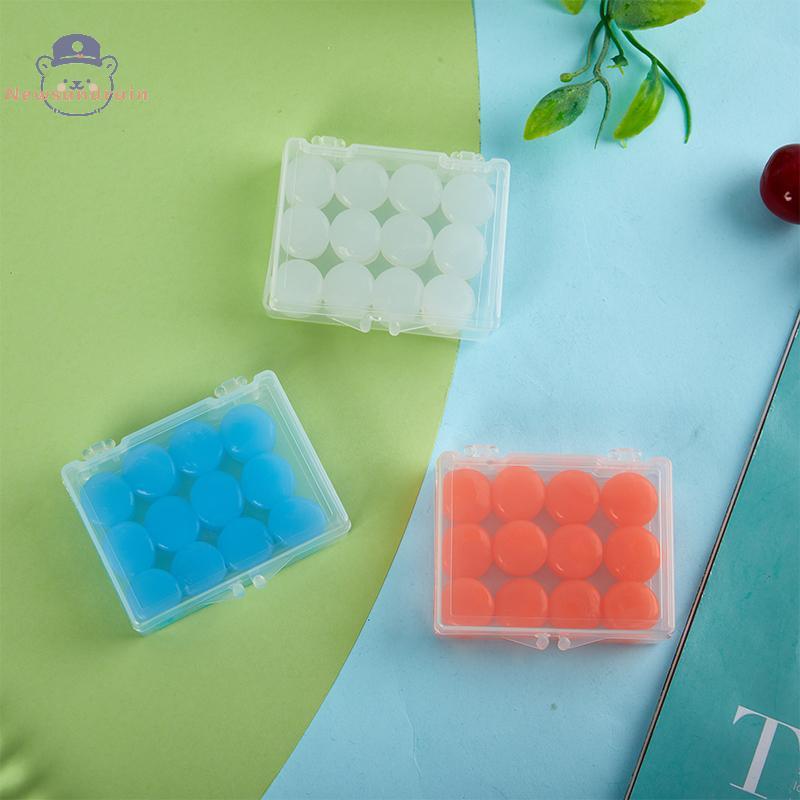 newsandrain 12 Pcs Tampões De Ouvido De Silicone Reutilizáveis Cera Moldáveis Para Natação Com Cancelamento De Redução D em Oferta na Shopee