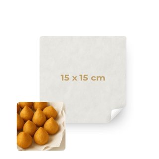Papel Manteiga Quadrado - Barreira Antigordura 15x15cm  Unid em Oferta na Shopee
