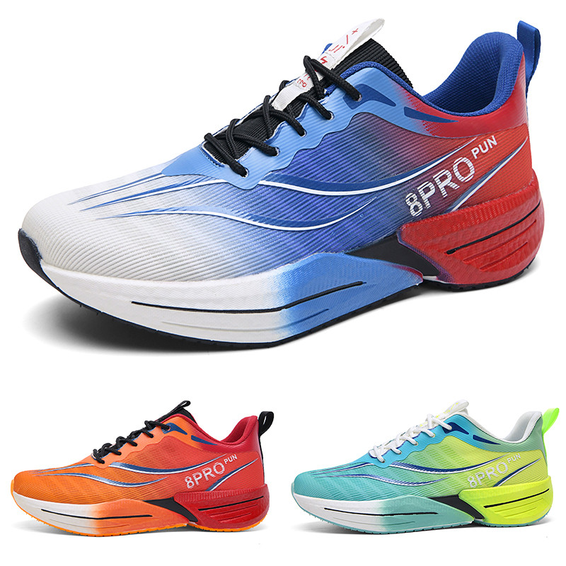 Sapatos esportivos tênis de corrida de sola grossa treinamento tênis de corrida amortecimento respirável rebote tênis de