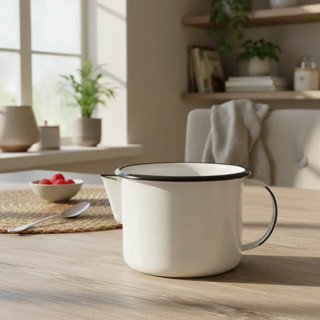 Caneca Leiteira Esmaltada Agata N°12- 1000ml - Original em Oferta na Shopee