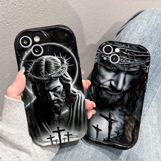 Capa Para Samsung A56 A36 A55 A54 A16 A15 A14 A05 A51 A52 A34 A35 A32 A13 A12 A04E Religioso Jesus Padrão Creme Caso em Oferta na Shopee